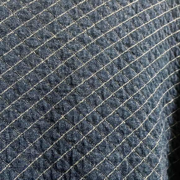 J Crew indigo quilted sweatshirt - Picture 4 of 4
